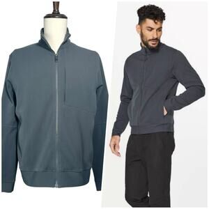 Lululemon | Men | Sojourn Melanite Athletic Travel Zip Up Track Jacket | Large